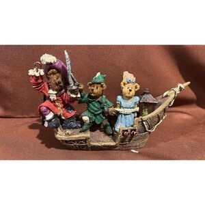 2003 Boyds Bears Figurine Hook, Peter, Wendy & Tink- The Rescue